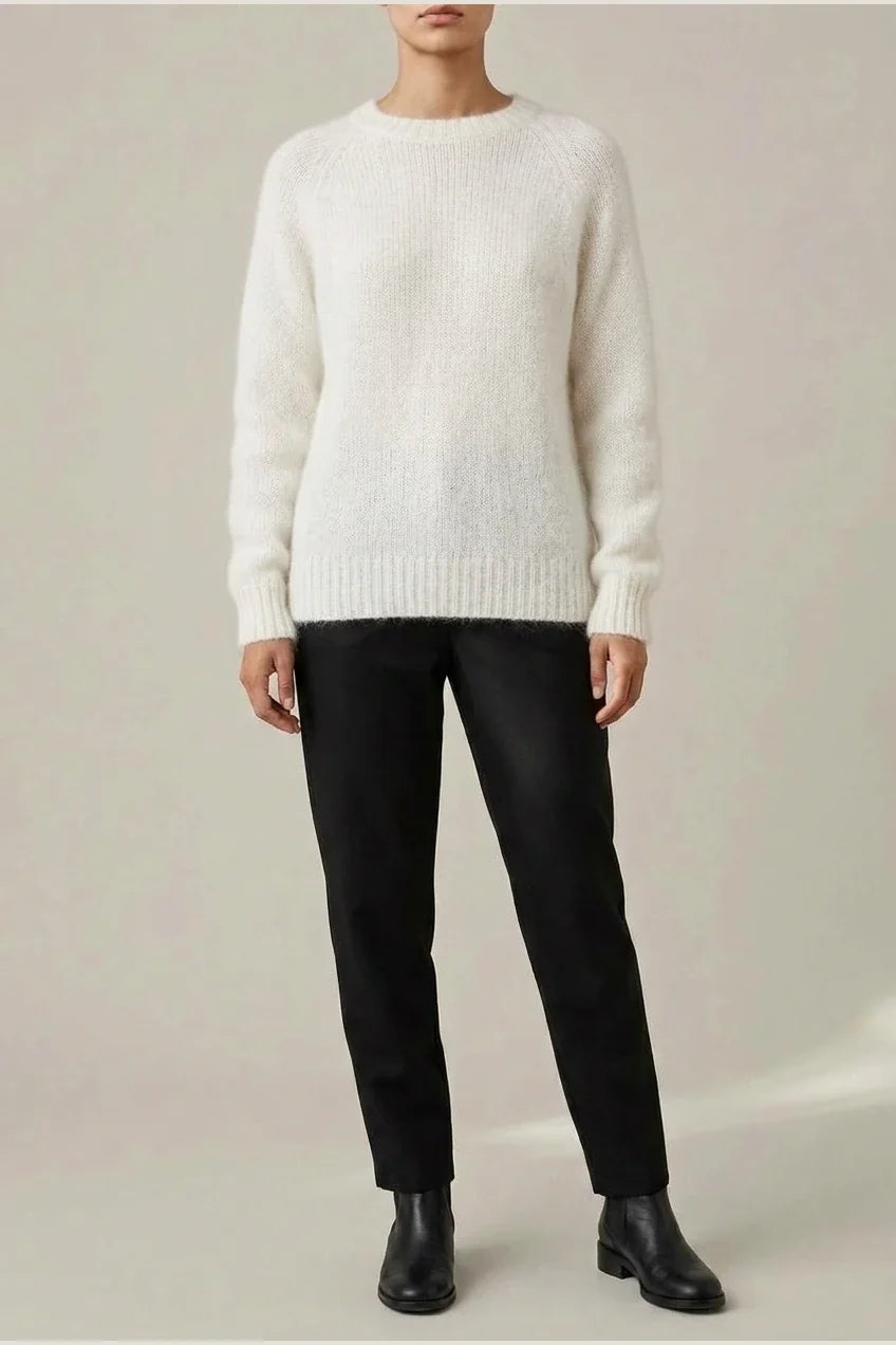Women'S Elegant French Style Round Neck Sweater, Suitable for Spring/Autumn — variant_front