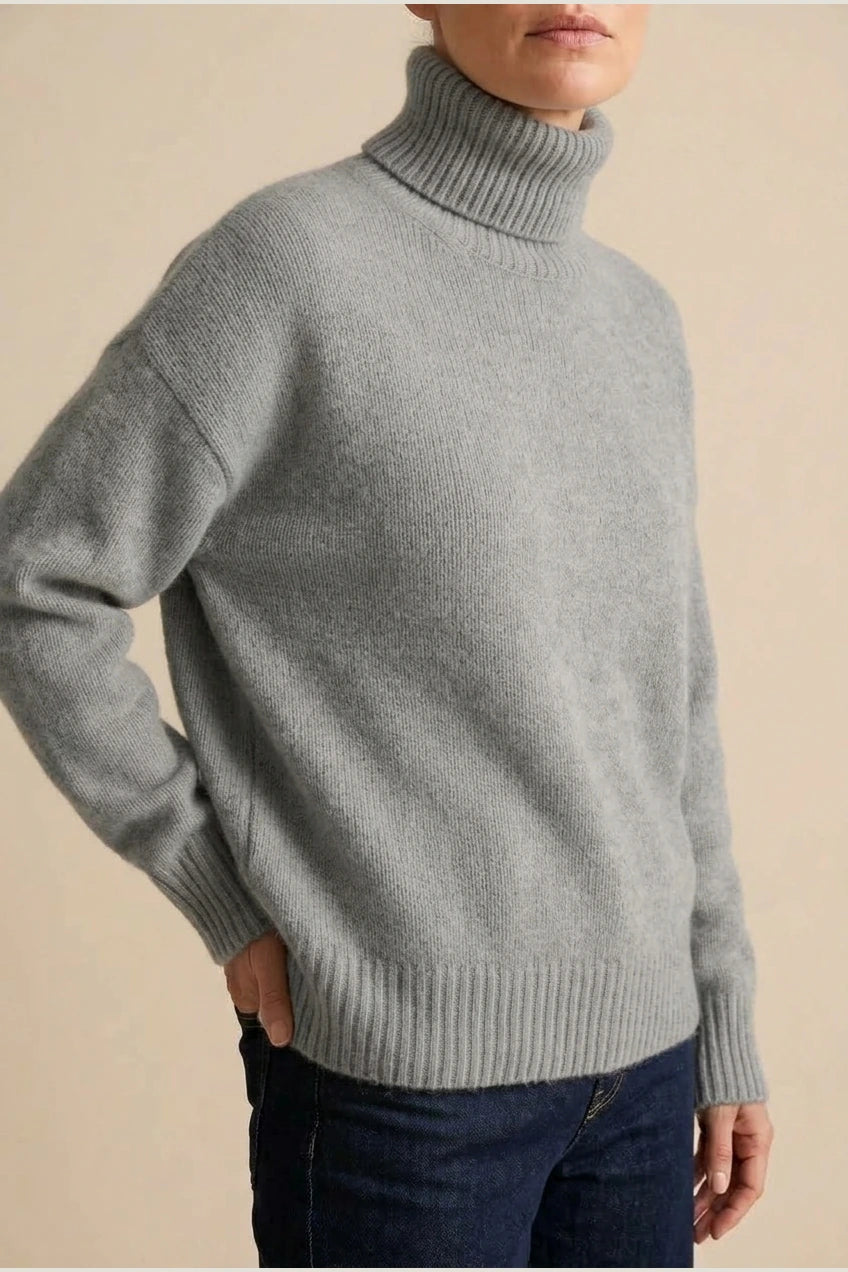 AMELIA SOFT KNIT ROLL NECK JUMPER — variant_front