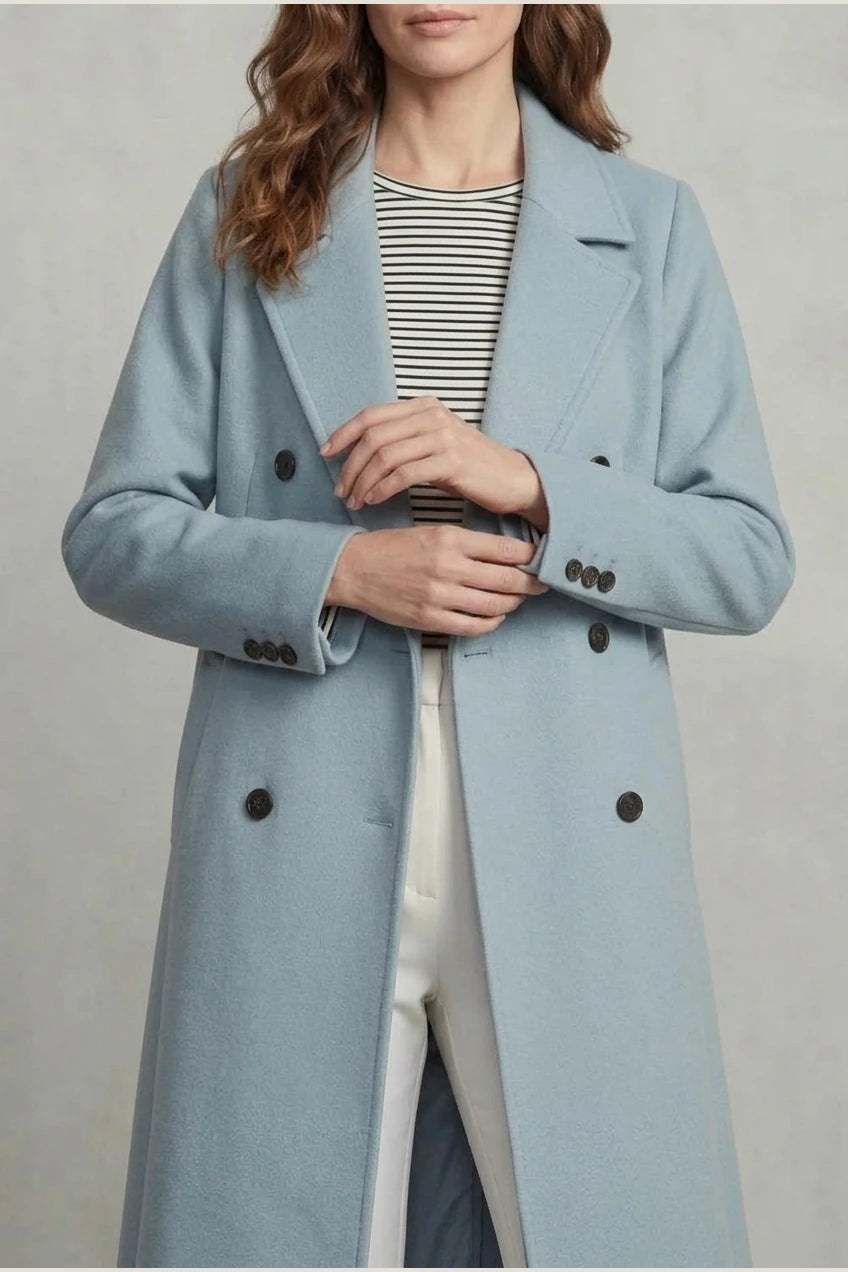 Women's Wool Blend Double-Breasted Coat – Elspeth — variant_front