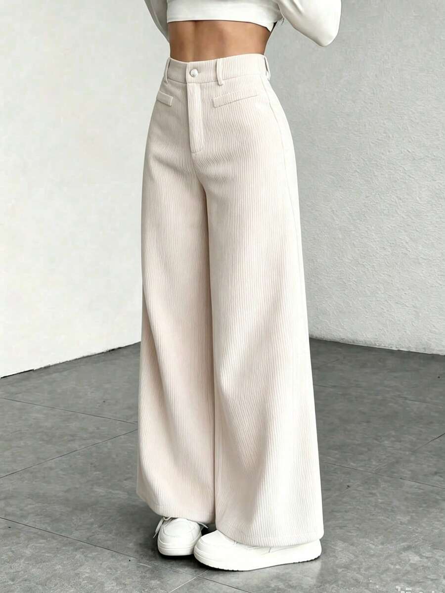 High Waist Wide Leg Corduroy Trousers with Flap Pockets — gallery_03.jpg