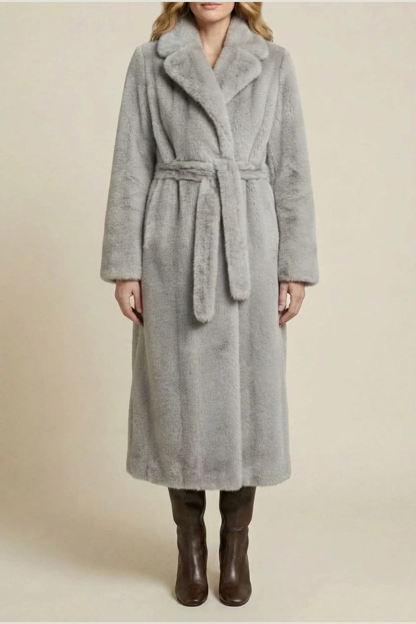 Women's Oversized Faux Fur Long Coat – Willow — variant_front