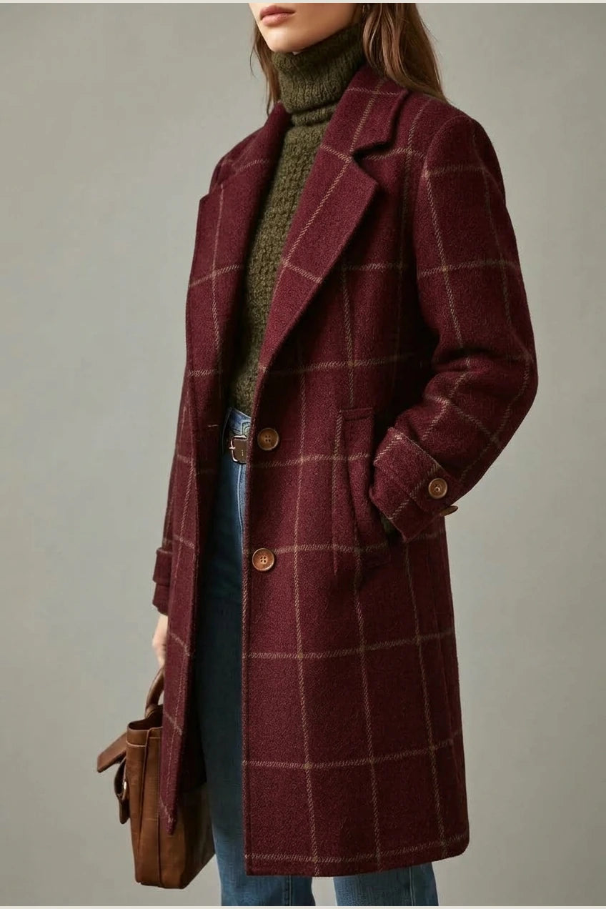 Oxford | Wool Check Coat — variant_front
