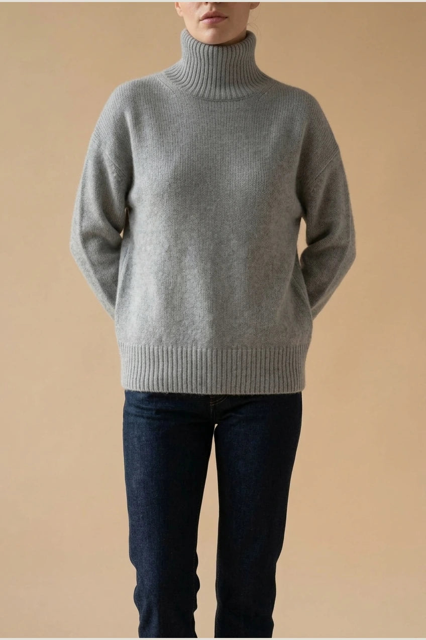 AMELIA SOFT KNIT ROLL NECK JUMPER — variant_front