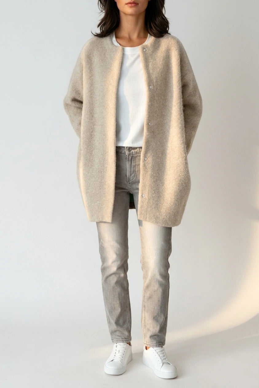 Elena | Wool Blend with Button Closure — variant_front