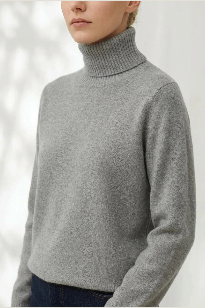 AURORA CASHMERE TURTLENECK SWEATER — variant_front