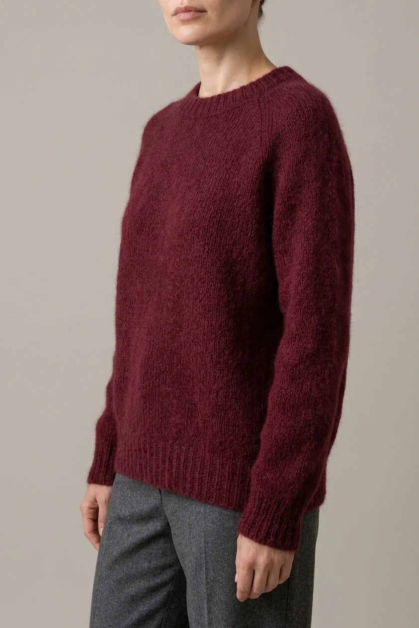 Women'S Elegant French Style Round Neck Sweater, Suitable for Spring/Autumn — variant_front