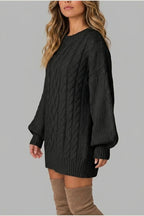 Montarello Women's Jumper Dress Cable Knit Oversized — variant_front