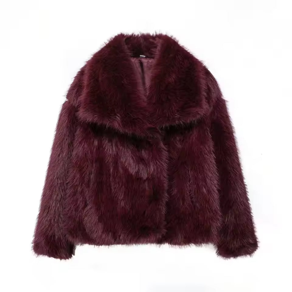 Manteau en peluche Ania