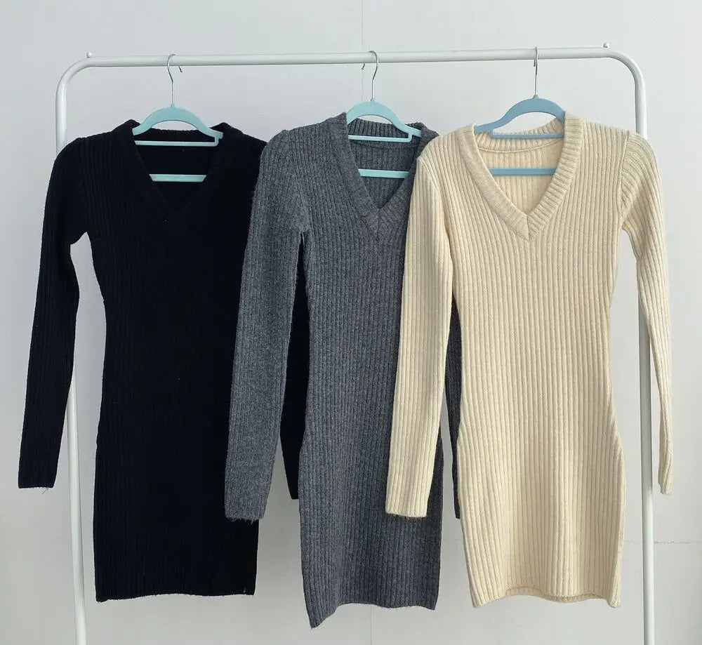 Robe hiver moulante femme