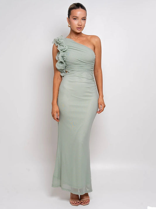 Robe à épaule floral
