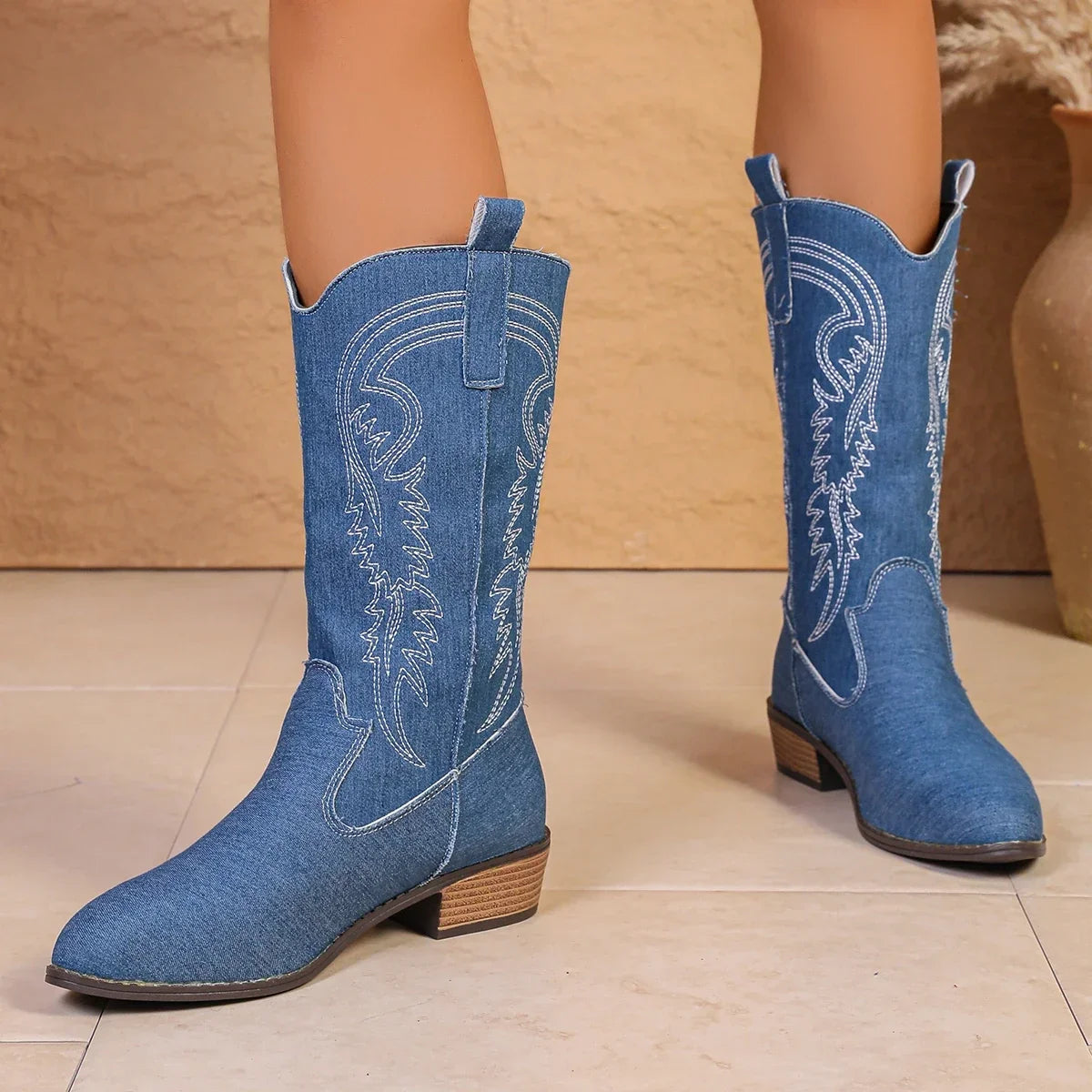Women's Pointed Toe Western Cowboy Boots – Adelaide