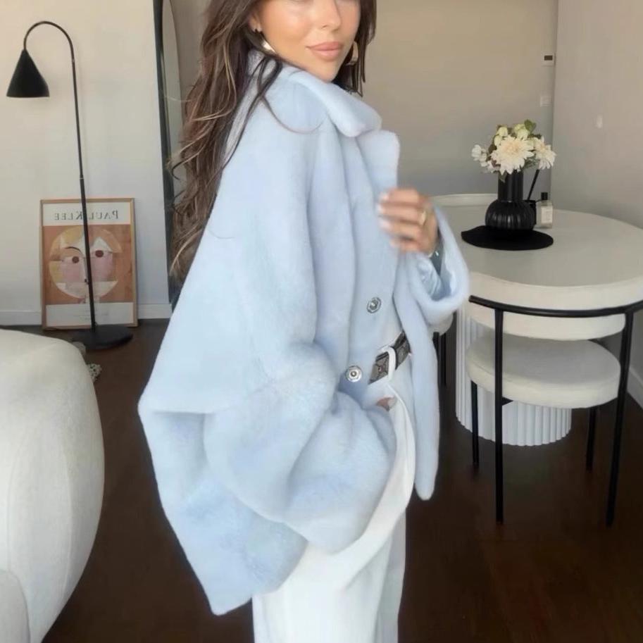 Veste fausse fourrure femme