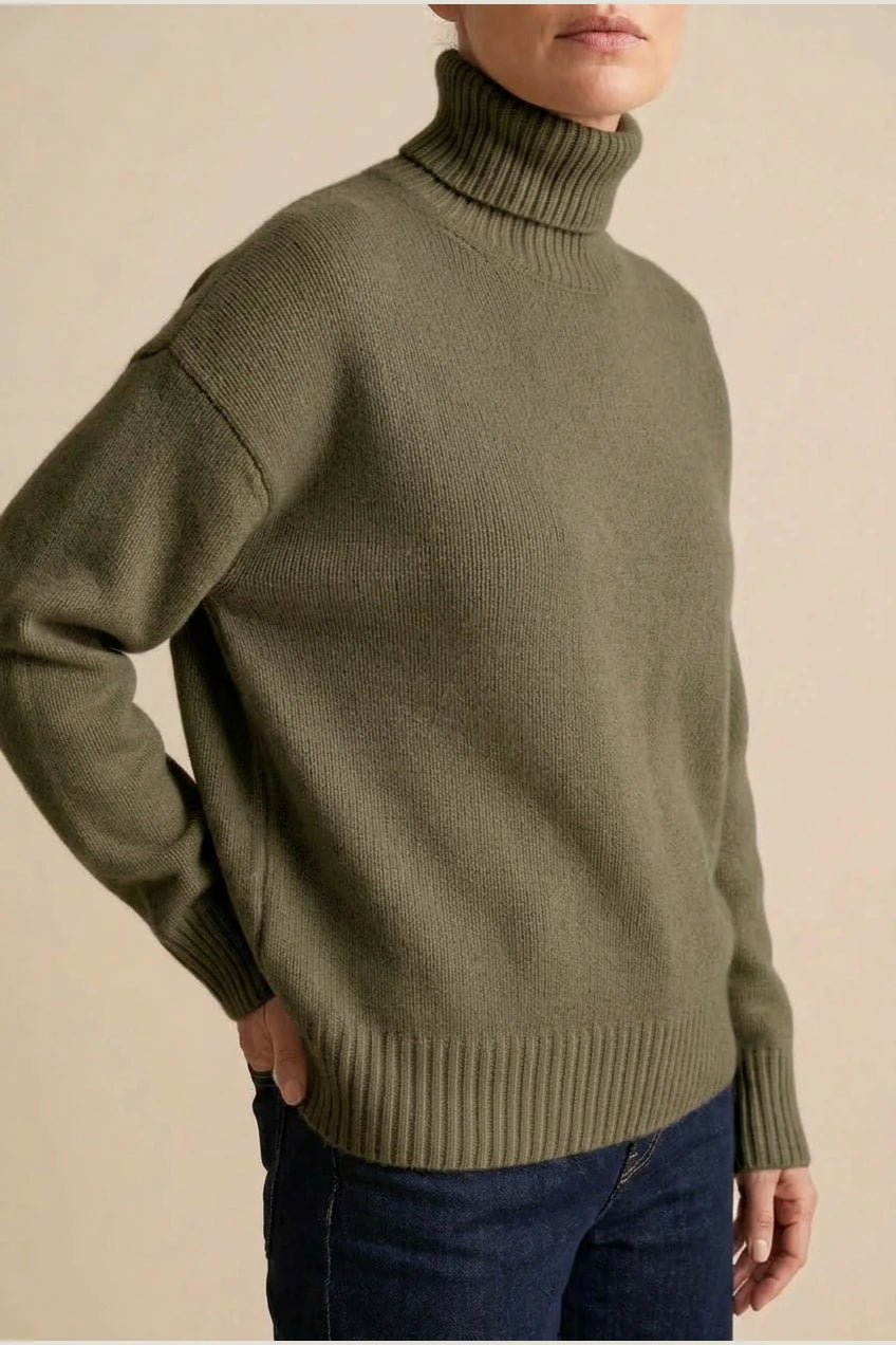 AMELIA SOFT KNIT ROLL NECK JUMPER — variant_front