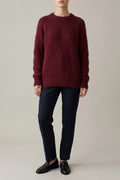 Elegant French-Style Round Neck Sweater – Soft Knit Jumper