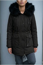 Aria | Women's Thick Faux Fur Hooded Insulated Parka Coat — variant_front
