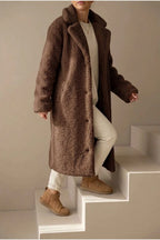 Doris | Women's Oversized Teddy Long Coat — variant_front