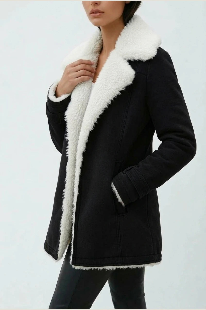 Amara | Wool Blend Winter Coat — variant_front
