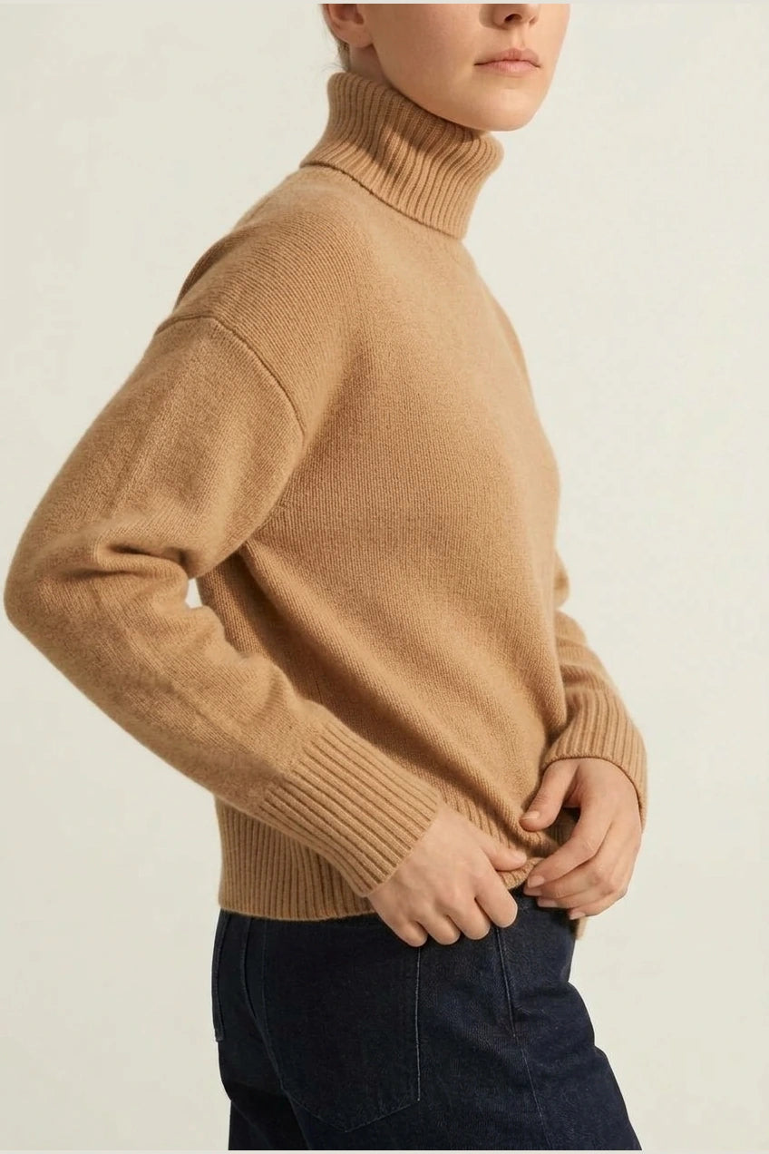 AURORA CASHMERE TURTLENECK SWEATER — variant_front