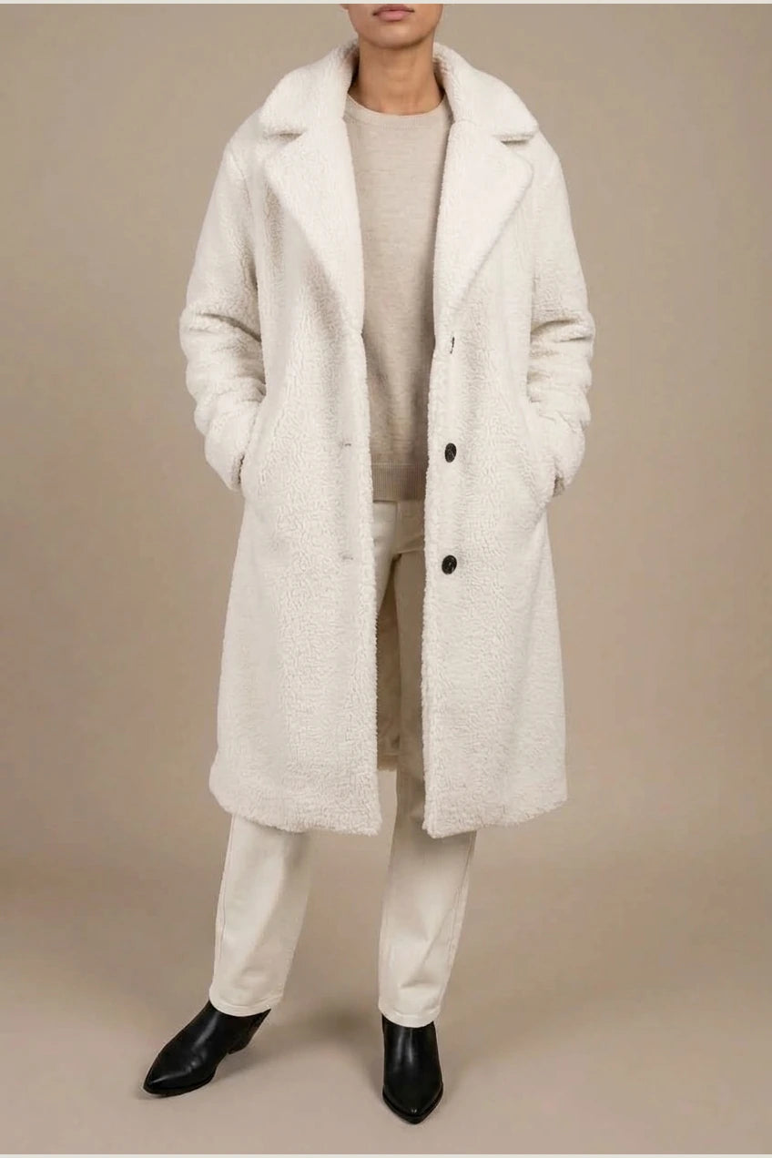 Doris | Women's Oversized Teddy Long Coat — variant_front
