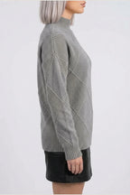 Sweater Women - Cashmere Knit Soft Sweater with Turtleneck — variant_front