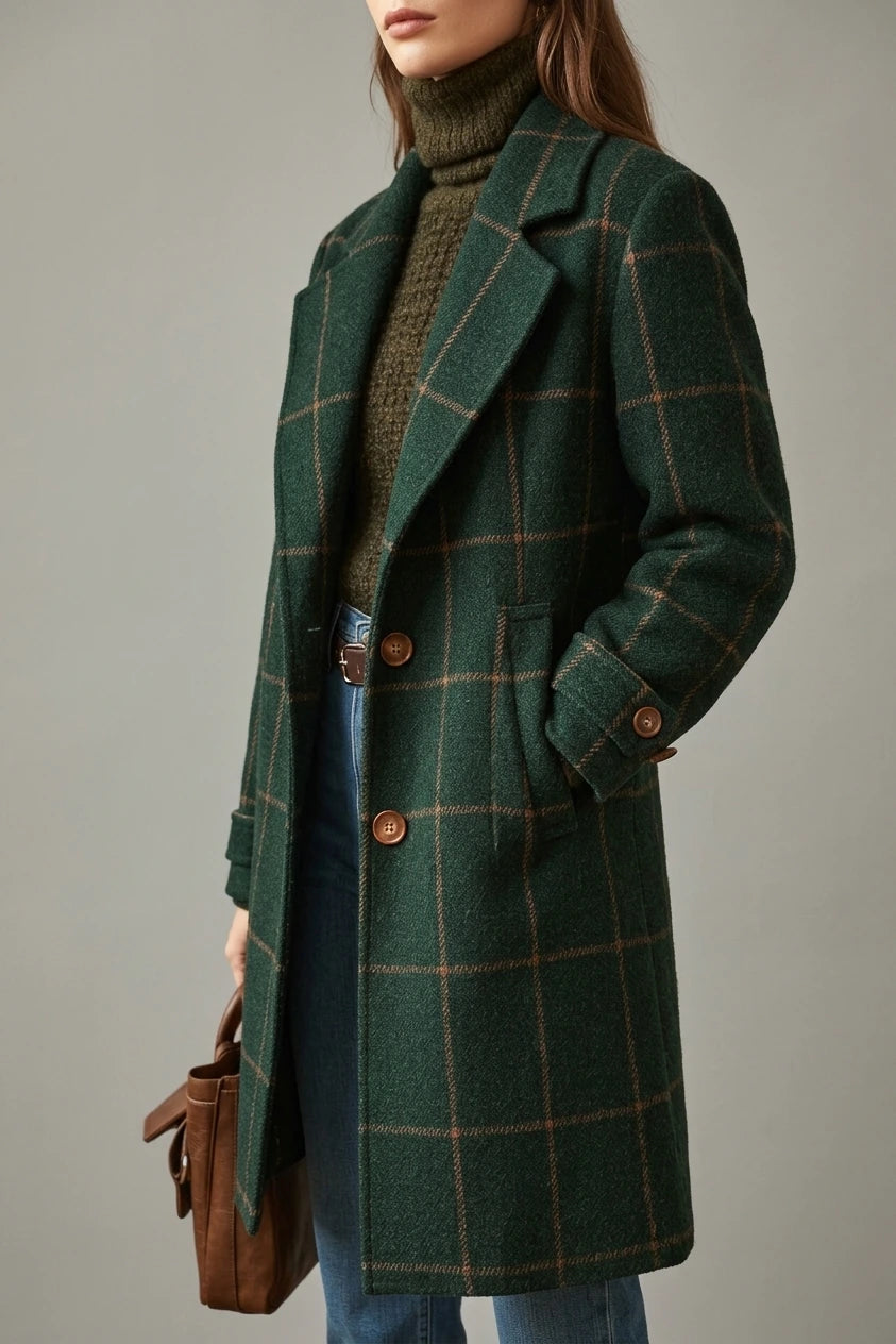 Oxford | Wool Check Coat — variant_front