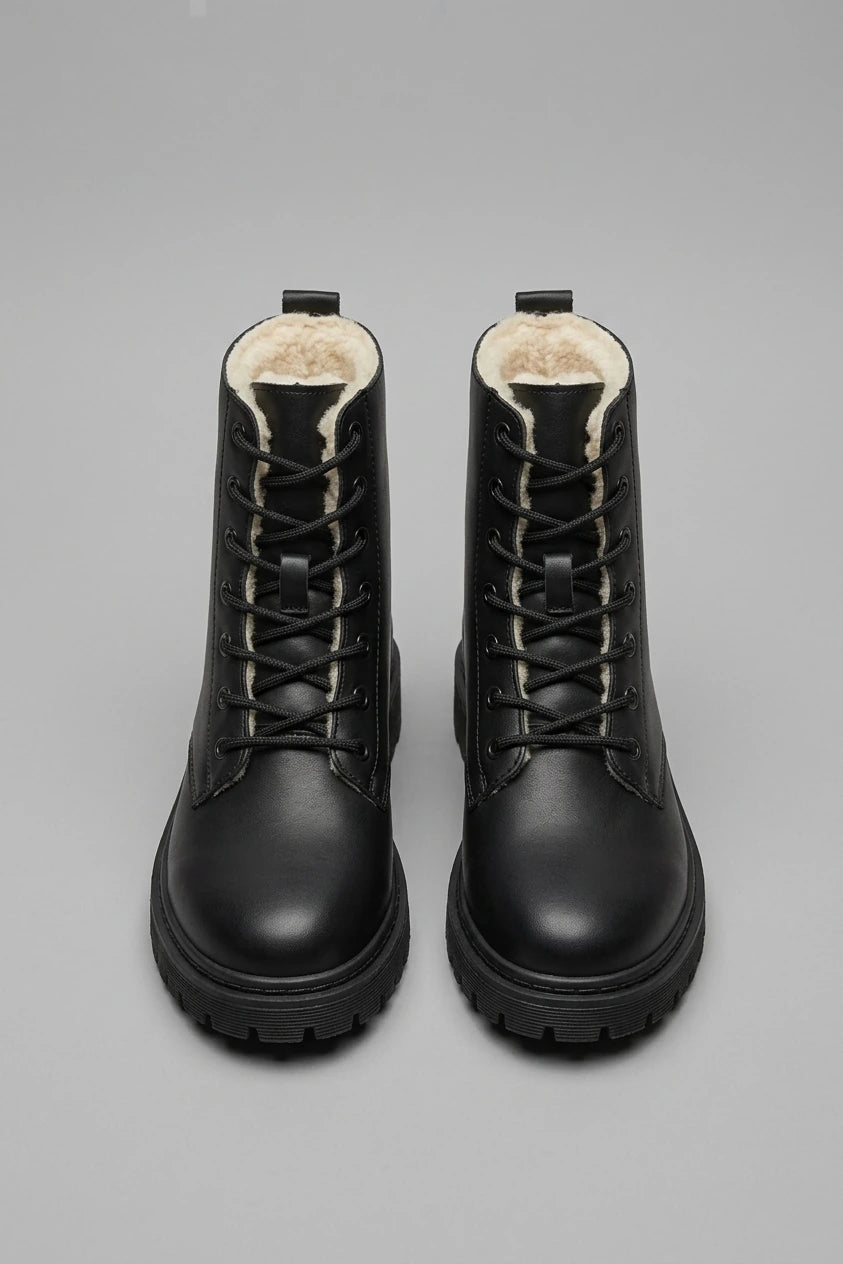 Women's Fleece-Lined Cross Strap Shoes – Ferrane — variant_front