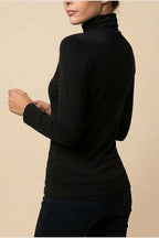 Women's Turtleneck Sweater Roll Neck Long Sleeve Straight Cuffs Plain Casual Layering — variant_front