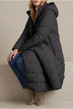 Women's Cozy Longline Puffer Jacket – Clover — variant_front