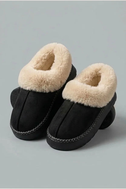 Thickened Warm Low-Top Couple's Plush Indoor Slippers for Men and Women, New 2025 Autumn/Winter Home Shoes — variant_front