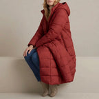 Women's Cozy Longline Puffer Jacket – Clover — variant_front