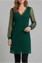 Étoilenne – Sheer sparkle sleeves – Mini dress — variant_front