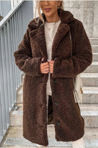 Doris | Women's Oversized Teddy Long Coat — variant_front