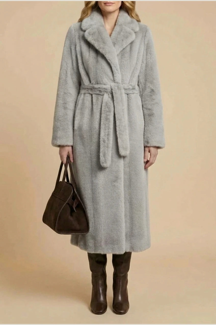 Women's Oversized Faux Fur Long Coat – Willow — variant_front
