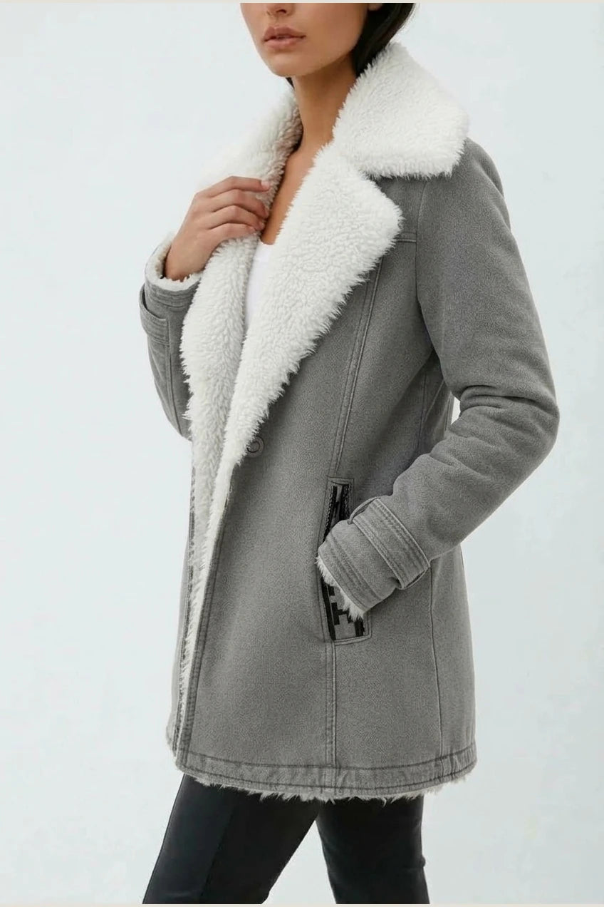 Amara | Wool Blend Winter Coat — variant_front