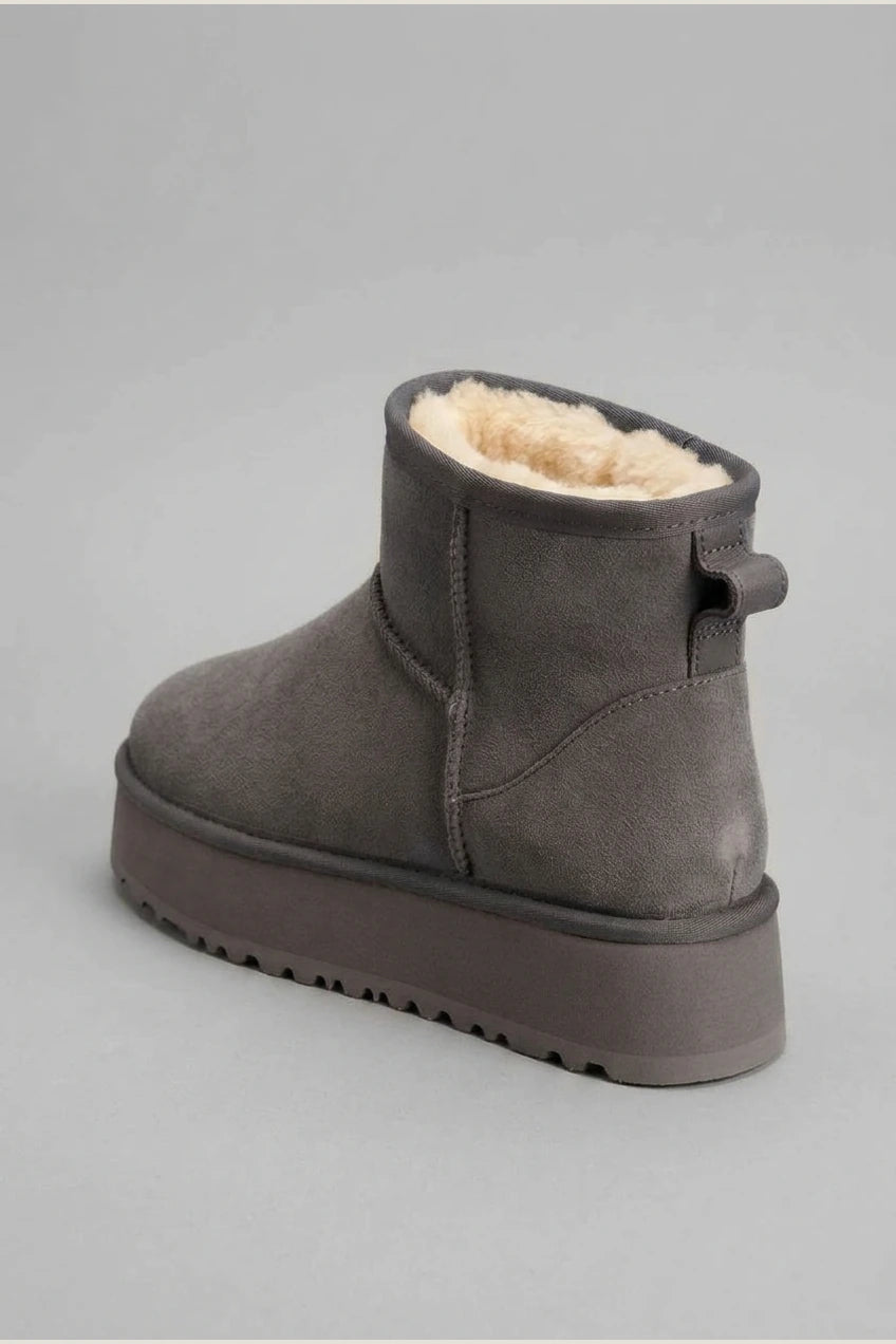 Women's Leather Fleece Snow Boots – Filvienne — variant_front