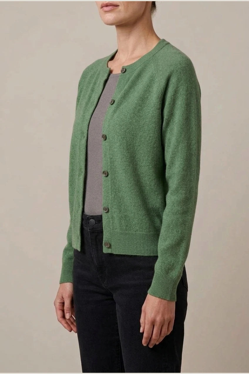 Evelyn | Women's Merino Wool Long Sleeve Knit Jumper Cardigan — variant_front