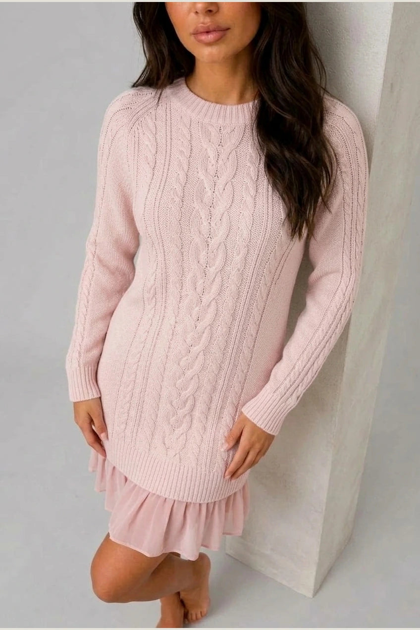 Dress Women - Cable Knit Sweater Dress — variant_front