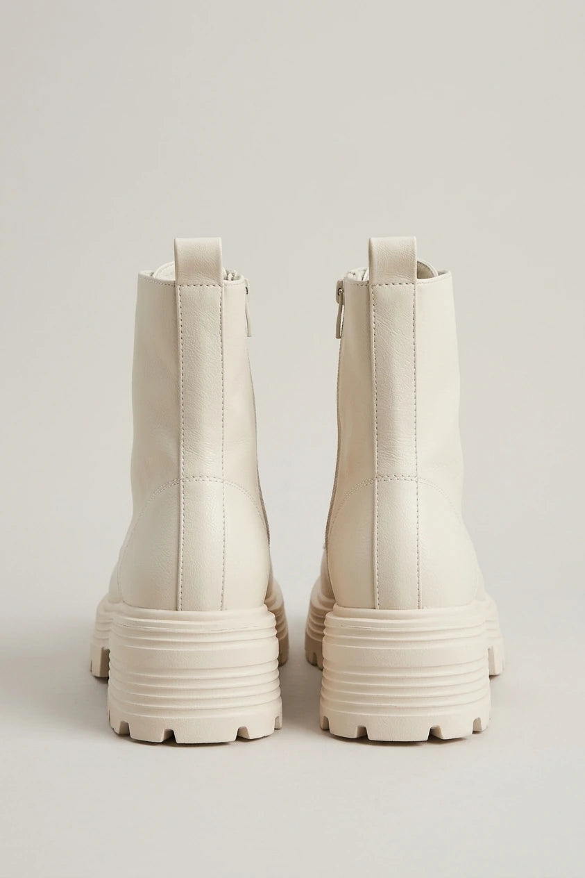 Women's Chunky Platform Heeled Booties – Brossane — variant_front