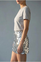Alice | Dazzling Sparkling Sequin Skirt — variant_front