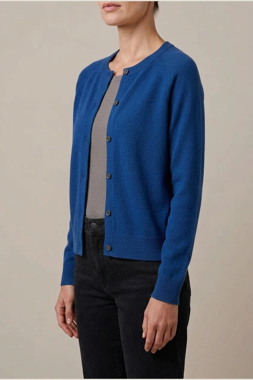Evelyn | Women's Merino Wool Long Sleeve Knit Jumper Cardigan — variant_front