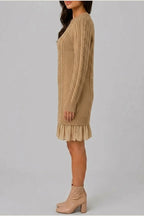 Dress Women - Cable Knit Sweater Dress — variant_front