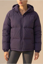 Grace | Women's Hooded Puffer Winter Jacket Zip-Up Padded Coat — variant_front