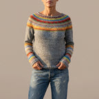 Ivy | Women's Merino Wool Sweater Fair Isle Knit Pullover Jumper — variant_front