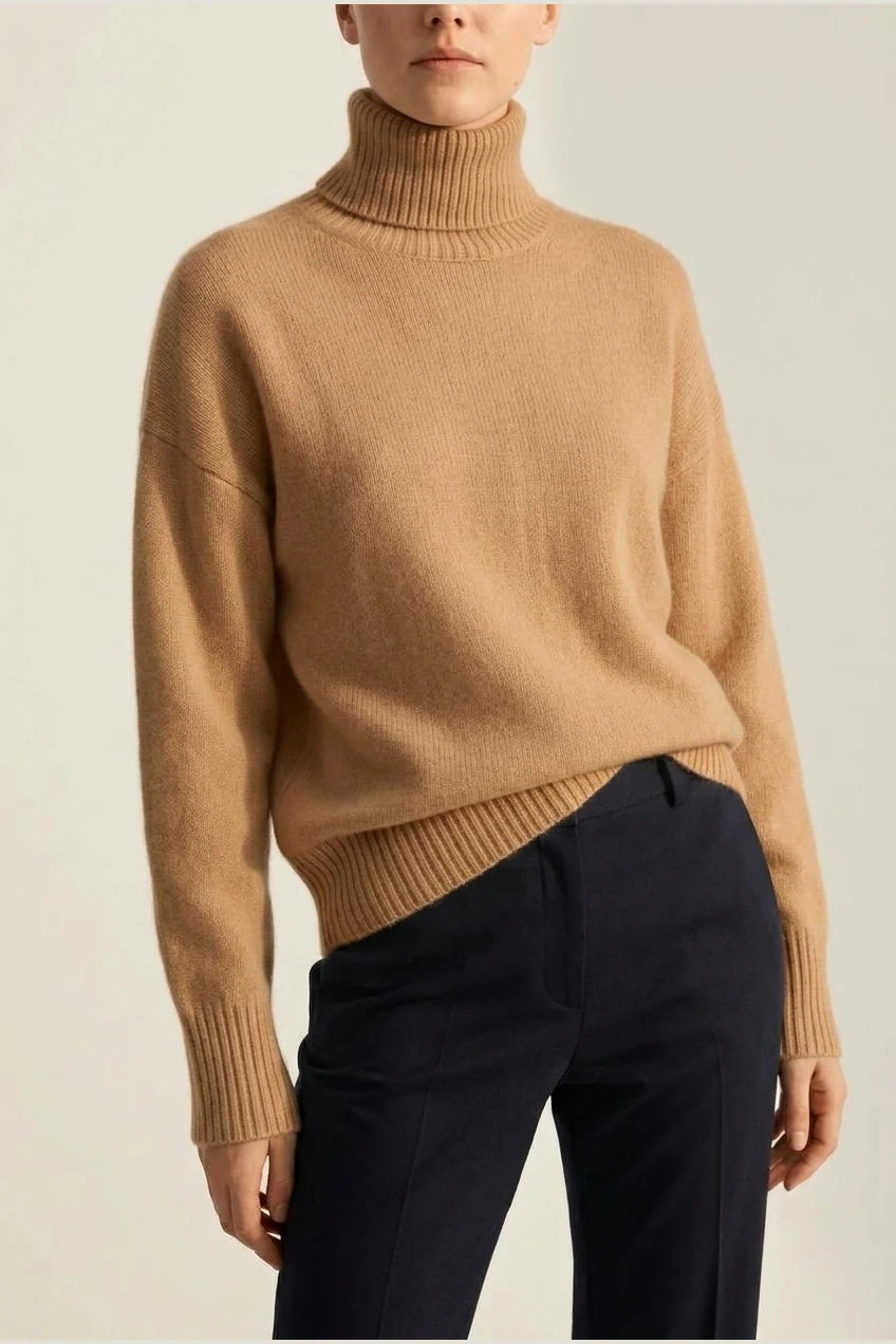 AURORA CASHMERE TURTLENECK SWEATER — variant_front