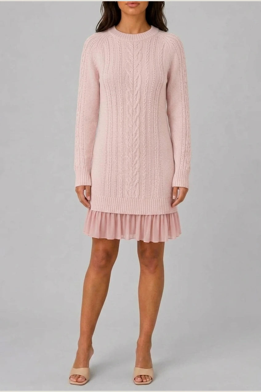Dress Women - Cable Knit Sweater Dress — variant_front