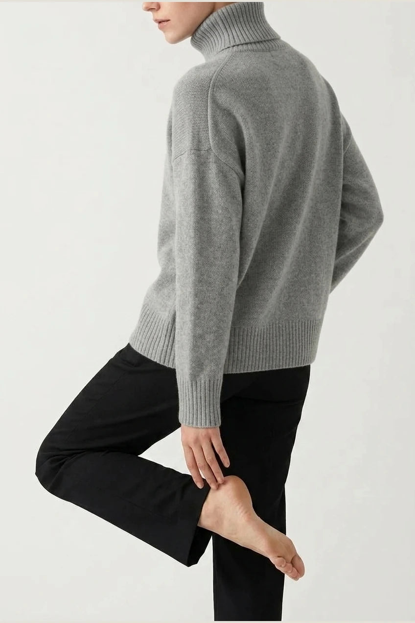 AURORA CASHMERE TURTLENECK SWEATER — variant_front
