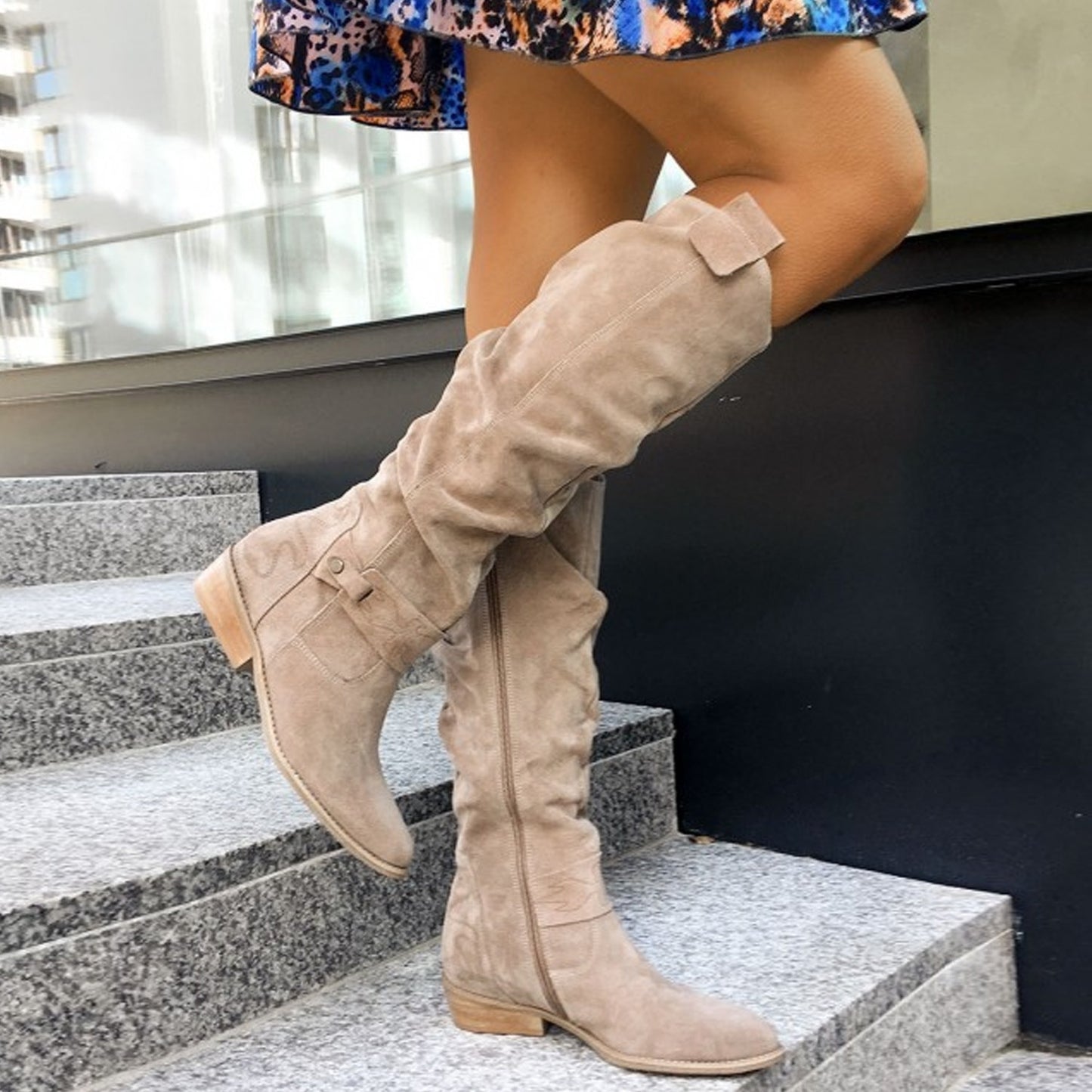 Bottes hautes en daim Allure