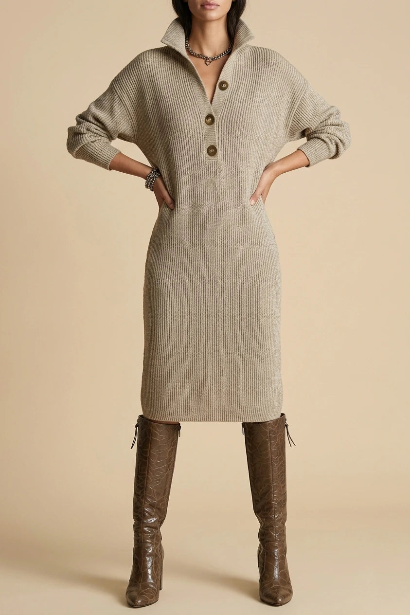 Janice | Elegant Sweater Dress — variant_front
