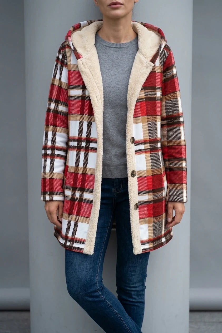 Women'S Casual Plaid Thickened Autumn and Winter Jacket — variant_front