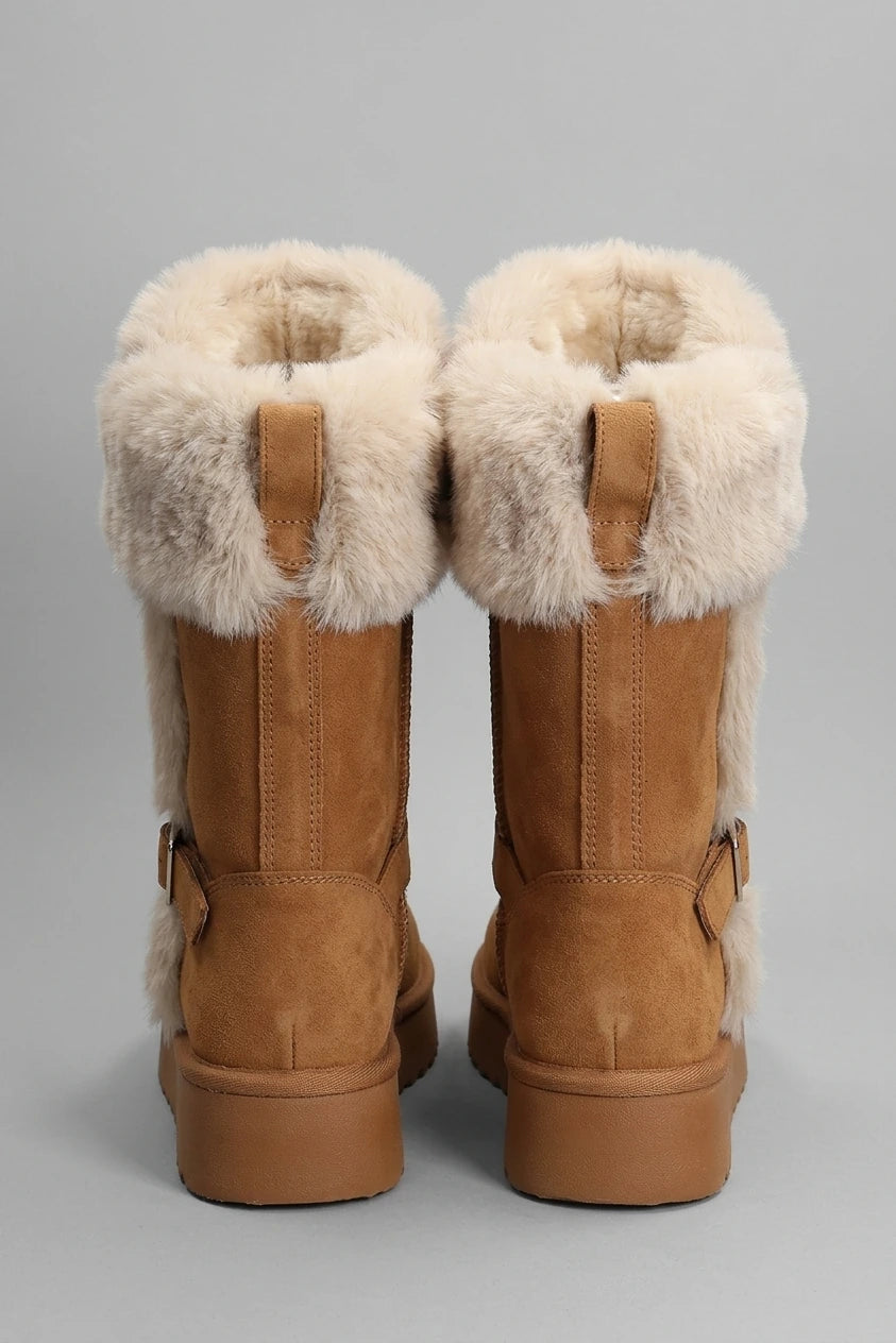Women's Chunky Sole Mid-Calf Boots – Ravelise — variant_front